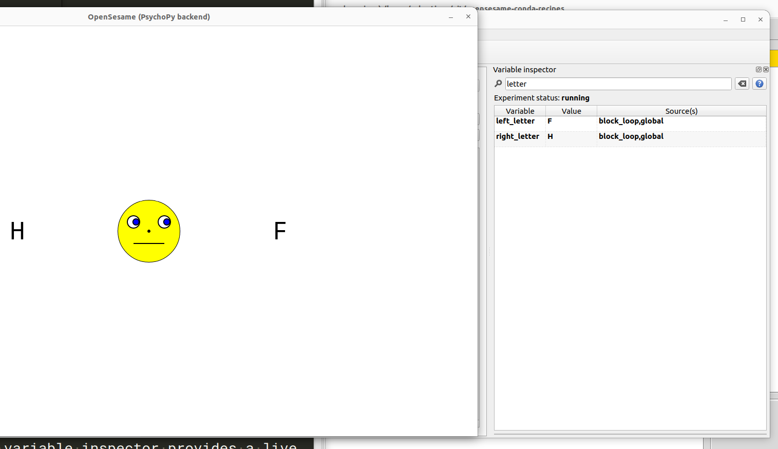 Debugging // OpenSesame documentation