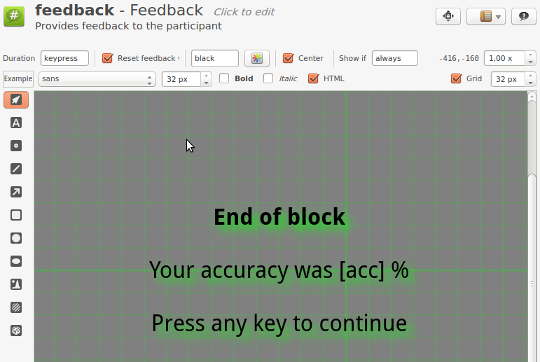 Attentional-blink tutorial (advanced) // OpenSesame documentation